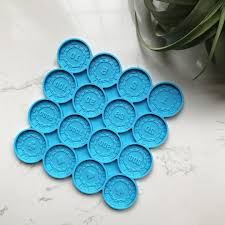 Moule en silicone pour jetons de poker
