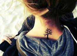 Family Tree Tattoo On Neck Back Of Neck Tattoo Neck Tattoo Beautiful Small Tattoos