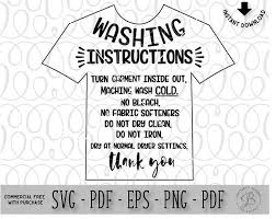 Care Card Bundle Care Instruction Cards Decal And Htv Application Instructions Care Card Svg Instruction Svg Svg Files Svg In 2020 Label Templates Printing Labels Clothing Care Label