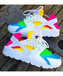 Black And Yellow Nike Huaraches Nike Air Huarache Rainbow Yellow Pink Green Blue Trainer Nike Air Huarache Swag Shoes Sneakers Nike