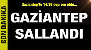 Saat 21.08'de 5.4 büyüklüğünde bir deprem daha kaydedildi. Gaziantep Te Korkutan Deprem Gaziantep Haberleri