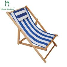 Louis Fashion Beach Chair Fold Wooden Deck Chair Oxford Canvas Seat Chair Outdoor Portable Midday Rest Wooden Deck Beach Chairs Wooden Beach Chairs Deck Chairs