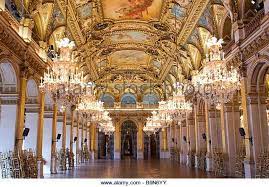 France Paris The Hotel De Ville City Hall The Reception Gallery Stock Image Paris Opera House Architecture Grand Foyer