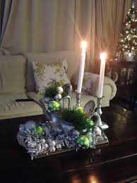 Charity Shop Pots Sprayed Silver For My Coffee Table Christmas Bling Christmas Bling Table Decorations Coffee Table
