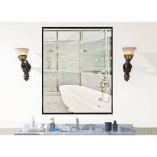 Each of our value framed mirrors uses polyurethane frames that have a wood mirror appearance. Rayne Mirrors Inc American Made Rayne Alpha Black Wall Mirror Av001s