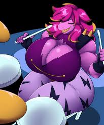 deltarune, susie (deltarune), lunarartstudios (artist), big breasts, breasts  - Rule 34 World