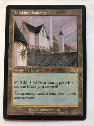 Tolarian Academy Altered With A Pen Tolarian Academy Urza S Saga Magic The Gathering Online Gaming Store For Cards Miniatures Singles Packs Boost Wizards Of The Coast Academy Saga