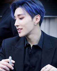 Jongup From B A P I Really Love His Blue Hair 3 Kpop Hair Bap Jongup Bap