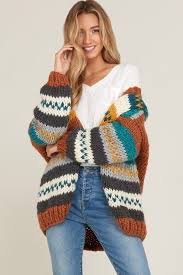 To share this (click here). Fall Outfit Boho Sweater Knit Fashion Knitted Sweaters Colorful Sweaters