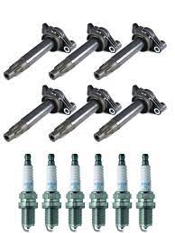 The spark plugs are split into two sections, three in the front and three in the back. Set Of 6 Isa Ignition Coils And 6 Ngk Spark Plugs Compatible With 2004 2006 Toyota Sienna 3 3l V6 3300cc 202ci Replacement For Uf430 Walmart Com Walmart Com
