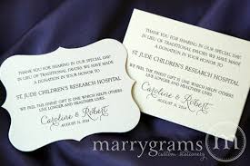 Wedding Favor Donation Cards In Lieu Of Favors Reception Place Card Custom Donation Table C Donation Wedding Favors Wedding Donations Trendy Wedding Favors