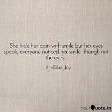 She Hide Her Pain With Sm Quotes Writings By Jennifer Barboza Yourquote