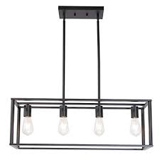 bonlicht 6 light rectangle chandelier
