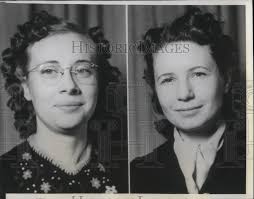 1941 Press Photo Hilda Rhodes & Aldythea Keith, School Teachers Charge