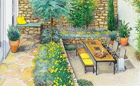 Mediterraner Garten Landschaftsbau Fur Kleinen Hinterhof Cottage Garten Design Gartendesign Ideen