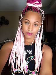 Pink Yarn Braids Ig Miccheckk12 Yarnbraids Protectivestyles Yarn Braids Styles Hair Styles Braided Hairstyles