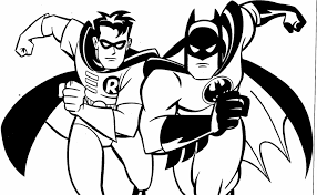 Keep your kids busy doing something fun and creative by printing out free coloring pages. Batman And Robin Coloring Sheet Coloring Walls