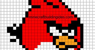 Minecraft Pixel Art Templates Angry Bird Red Pixel Art Minecraft Pixel Art Pixel Art Design