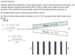 Udara i h a c r d nmedium b udara gambar 2.9. Contoh Soal Dan Pembahasan Interferensi Cahaya Peranti Guru