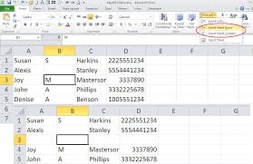 Row 10 is now row 11. Use This Excel Quick Fill Handle Trick To Insert Partial Rows And Columns Techrepublic