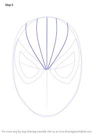 Step By Step How To Draw Spiderman Face Drawingtutorials101 Com In 2021 Spiderman Face Spiderman Drawing Drawings