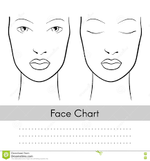 Vector Woman Face Chart Portrait Female Face With Open And
