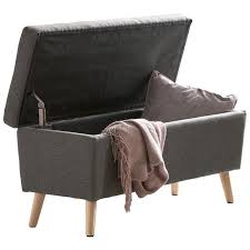 Sitzbank Egedal Mit Stauraumfunktion Gepolstert Anthrazit Bett Danisches Bettenlager Sitzbank Schlafzimmer Sitzbank