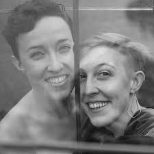 We're celebrating our second wedding anniversary and six years together  today! 💕 Kristen here, sharing one of my favorite pictures from our  wedding. We're stuffed into the coat closet before the ceremony