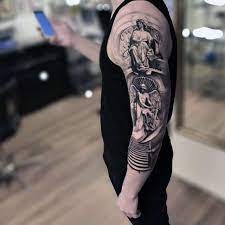 Top 103 Guardian Angel Tattoo Ideas 2021 Inspiration Guide Guardian Angel Tattoo Angel Tattoo Men Tattoos For Guys