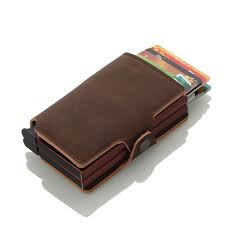 Maxgear business card organizer business card holder book, portable business card binder file sleeve storage, business card holders, name card holder for men & women, capacity: Casekey Dual Manual Pop Up Business Card Holder Rfid Minimalist Wallet Metal Double Card Holder Case Wallets Aliexpress
