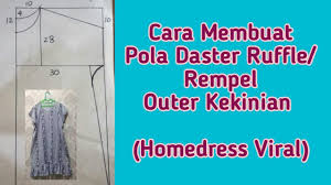 Check spelling or type a new query. Pola Daster Ruffle Outer Kekinian Pola Homedress Youtube