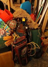 Sporting Equipment Including Crochet Set Golf Clubs Bags Skis And Poles Surf Board Badminton Rackets Baseba Ping Golf Bags Badminton Racket Golf Magazine