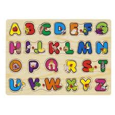 Wooden Alphabet Peg Puzzle Wooden Pegs Wooden Toys Australia Wooden Alphabet