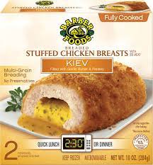 For best results, cook from frozen. Fully Cooked Kiev Easy Meals Barber Foods