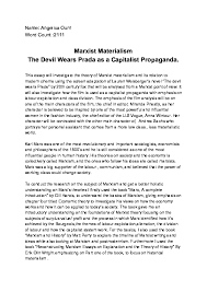 The devil wears prada novel is about a recent college graduate, andrea sachs, who is seeking work as a writer. Pdf The Devil Wears Capitalism Angelica Ourri Academia Edu