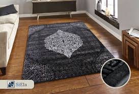Siela Lurex Collection Tuy Dokmez Hali Gri S 9583 Grey Halilar Hali Kilim