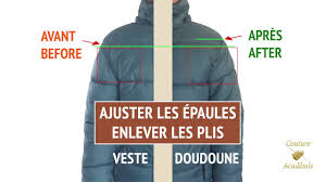 Trop souv ent drapés dans leur grand manteau d. Comment Ajuster Les Epaules Et Enlever Les Plis Doudoune Veste Youtube