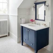 Or double down on dark color. Navy Bathroom Decorating Ideas