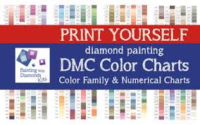 Graphic designers, interior designers, web designers, product designers and the like all need color themes. Print Yourself 2 In 1 Dmc Color Chart Diamond Painting Drill Color Charts Dmc Color Card