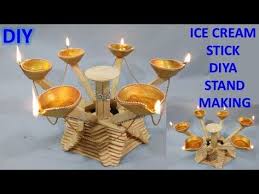 Yaitu memanfaatkan kesukaan mereka makan es krim khususnya yang menggunakan stik kayu. How To Make Ice Cream Stick Craft Diwali Decoration Craft Diy Crafts Temple Decorate Craft Youtub Craft Stick Crafts Popsicle Crafts Ice Cream Stick