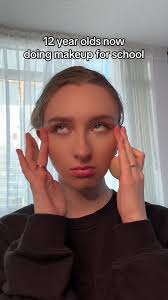 At what age were you allowed to start wearing makeup ? #genz #genalpha  #easterneuropean