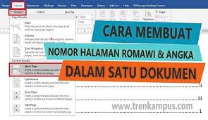 Cara ini untuk membuat nomor halaman yang berbeda dalam satu file di word pada skripsi berupa kombinasi angka dan romawi, letak atas bawah. Cara Membuat Nomor Halaman Berbeda Romawi Dan Angka Dalam Satu Dokumen Di Word Tren Kampus