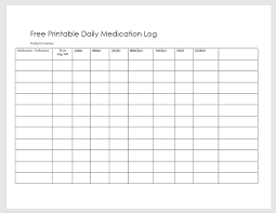 17 Free Amazing Medication Schedule Template Calypso Tree