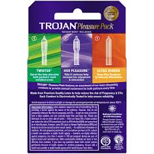 Amazon.com : Trojan Pleasure Pack Lubricated Premium Latex Condom - 3 Ea, 6  Pack : Womens Health Medications And Treatments : Health & Household