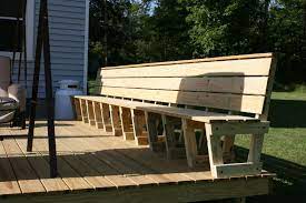 pin by kim salmon on lovin the lake deck bench seating deck plans diy deck bench