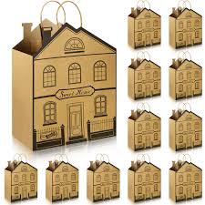Amazon.com: Geosar 12 Pieces House Shaped Gift Bags with Handles Real  Estate Agent Gifts House Shaped Paper Treat Bags Kraft Real Estate Party  Gift Wrap for Shopping Business : Health & Household
