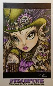 Artiest Myka Jelina Colored With Prismacolors By Ria Scrappymoments Gothic Fantasy Art Colouring Heaven Indian Art