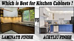 laminate vs acrylic kitchen cabinets