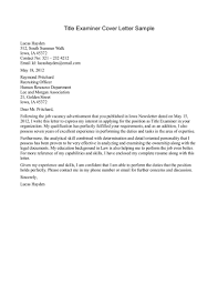 Find here examples that will help you to learn how to create your template. Cover Letter Titles Sample Cover Letter