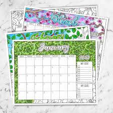 Are you searching for 2019 calendar png images or vector? Free 2019 Printable Coloring Calendar By Sarah Renae Clark